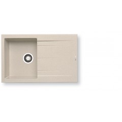 Νεροχύτης γρανιτένιος ένθετος PYRAMIS ALAZIA 1B 1D 79x50 Beige 079810711  Νεροχύτης γρανιτένιος ένθετος PYRAMIS ALAZIA 1B 1D 79x50 Beige 079810711